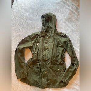 Dark green bomber jacket